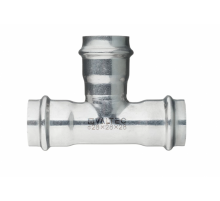Тройник пресс Valtec 28 х 28 х 28 мм. из нержавеющей стали VTi.931.I.282828
