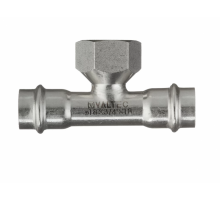 Тройник пресс Valtec 18 мм х 3/4" ВР из нержавеющей стали VTi.932.I.180518