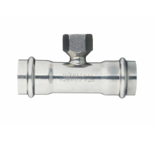 Тройник пресс Valtec 28 мм х 1/2" ВР из нержавеющей стали VTi.932.I.280428