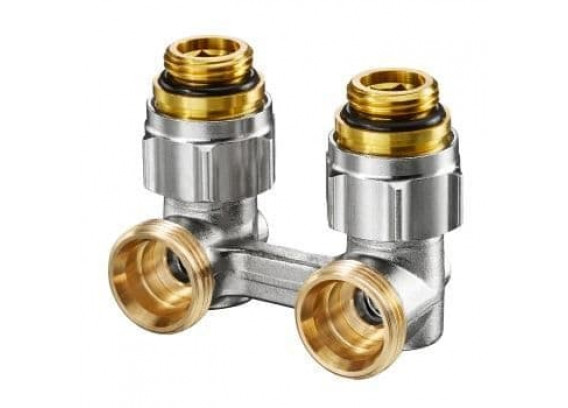 Узел нижнего подключения Oventrop Multiflex F ZB угловой 1/2 НР x 3/4 НР 1015884