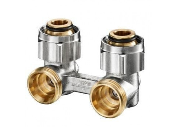 Узел нижнего подключения Oventrop Multiflex F ZB угловой 3/4 НГ x 3/4 НР 1015814
