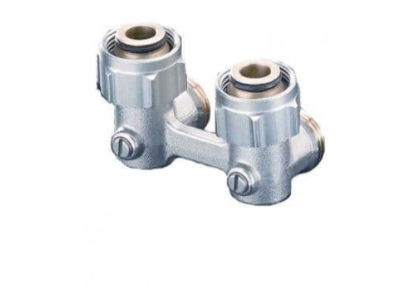 Узел нижнего подключения Oventrop Multiflex F ZB угловой 3/4 НГ x 3/4 НР 1015814