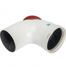 Отвод Stout 90° DN 80 мм с инспекционным патрубком SCA-0080-010090