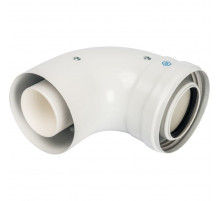 Адаптер Stout 90° DN 60/100 мм м/п PP-FE SCA-8610-210090