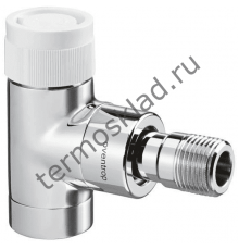 Термостатический клапан Oventrop Е Ду 15 1/2 для радиатора отопления угловой хром 1163052