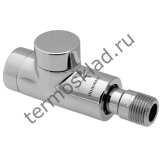 Вентиль на обратную подводку Oventrop Combi E проходной прямой Ду 15 1/2 хром 1167052