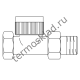Термостатический клапан Oventrop A DN 15 для радиатора отопления прямой 1181104