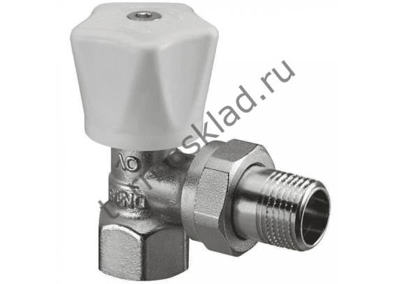 Вентиль с ручным приводом Oventrop HR Ду 15 1/2 угловой 1190504