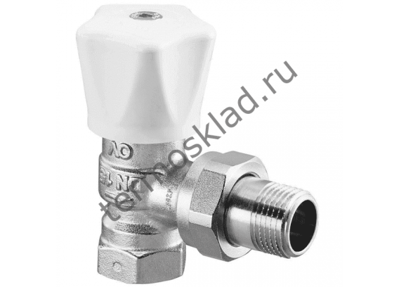 Вентиль с ручным приводом Oventrop HRV Ду 15 1/2 угловой 1191504