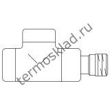 Вентиль на обратную подводку Oventrop Combi E проходной прямой Ду 15 1/2 белый 1167062