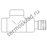 Вентиль на обратную подводку Oventrop Combi E проходной прямой Ду 15 1/2 антрацит 1167032