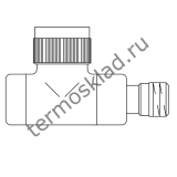 Термостатический клапан Oventrop Е Ду 15 1/2 для радиатора отопления прямой хром 1163152