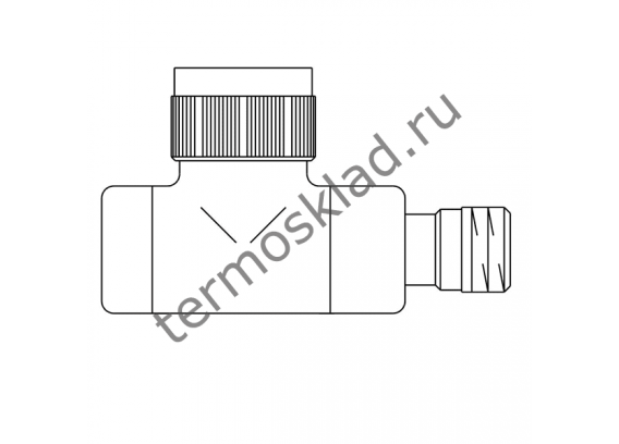 Термостатический клапан Oventrop Е Ду 15 1/2 для радиатора отопления прямой хром 1163152