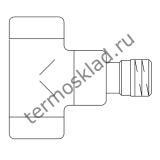 Вентиль на обратную подводку Oventrop Combi E угловой Ду 15 1/2 хром 1166052