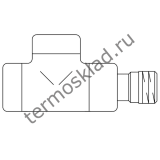 Вентиль на обратную подводку Oventrop Combi E проходной прямой Ду 15 1/2 хром 1167052
