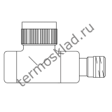 Термостатический клапан Oventrop Е Ду 15 1/2 для радиатора отопления прямой белый 1163162