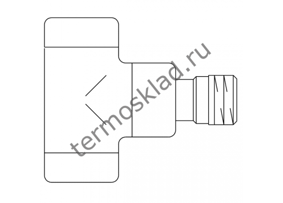 Вентиль на обратную подводку Oventrop Combi E угловой Ду 15 1/2 белый 1166062