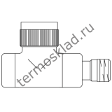 Термостатический клапан Oventrop Е Ду 15 1/2 для радиатора отопления прямой матовая сталь 1163182