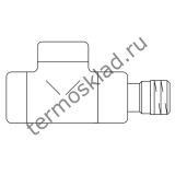 Вентиль на обратную подводку Oventrop Combi E проходной прямой Ду 15 1/2 матовая сталь 1167082