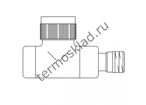 Термостатический клапан Oventrop Е Ду 15 1/2 для радиатора отопления прямой позолота 1163172