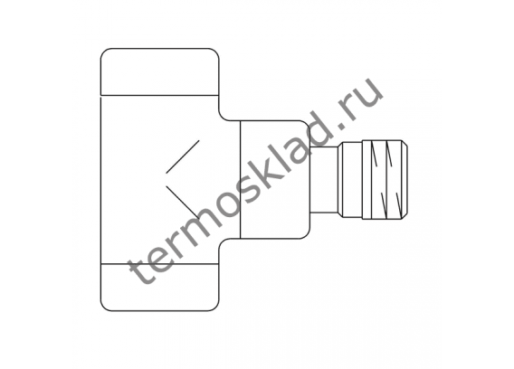 Вентиль на обратную подводку Oventrop Combi E угловой Ду 15 1/2 позолота 1166072