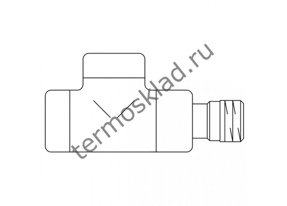 Вентиль на обратную подводку Oventrop Combi E проходной прямой Ду 15 1/2 позолота 1167072