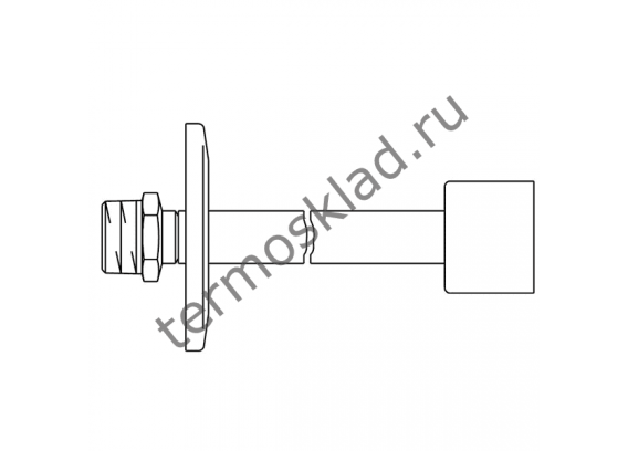 Комплект для настенного монтажа Oventrop Ду15 1/2 НР хром 1169553