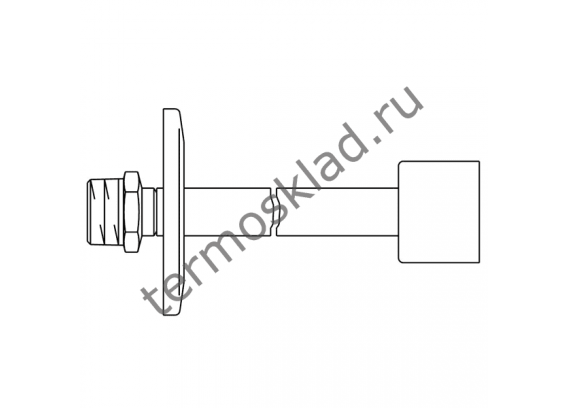Комплект для настенного монтажа Oventrop Ду 15 1/2 белый 1169563