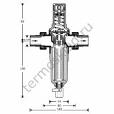 Фильтр Honeywell FK06 - 1/2 AAM с редуктором давления НС-0012953 самопромывной