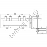 Комплект Oventrop HydroFixx для Regumat Ду 32 2 контура 1351758