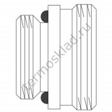 Переход Oventrop Multiflex V 1/2 НР x 3/4 НР коническое уплотнение 1028253