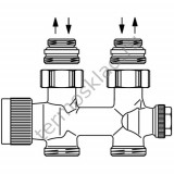 Узел нижнего подключения Oventrop Multiblock T Rp 1/2 ВР прямой 1184083
