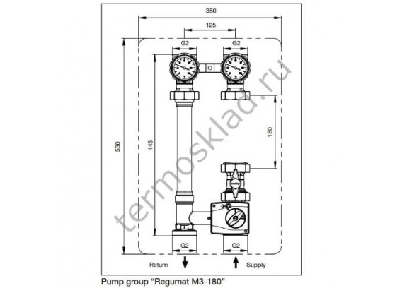 Насосная группа Oventrop Regumat M3-180 Ду 32 1355275