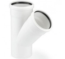 Тройник канализационный Rehau Raupiano Plus 110 х 110 мм 45° 11229841001