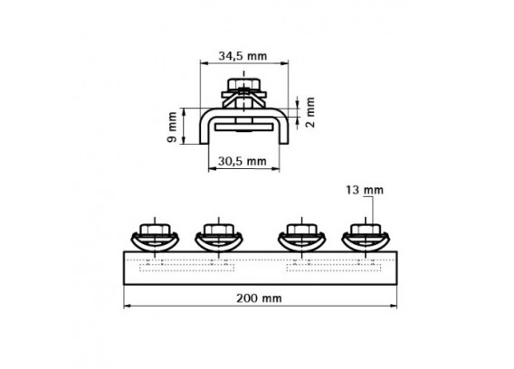 Продольный соединитель Walraven для WM 0 - 35 6543001