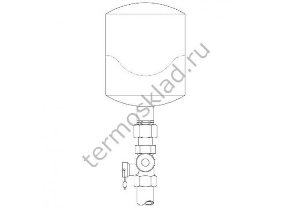 Клапан колпачковый Oventrop Expa-Con 20 мм x НР 3/4 1089006