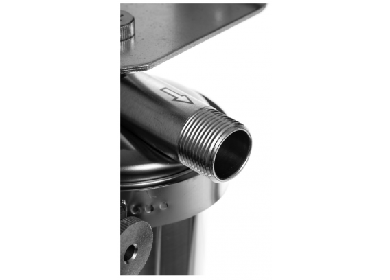 Корпус магистрального фильтра Гейзер Тайфун 10SL 3/4" для холодной и горячей воды, из нержавеющей стали 50668