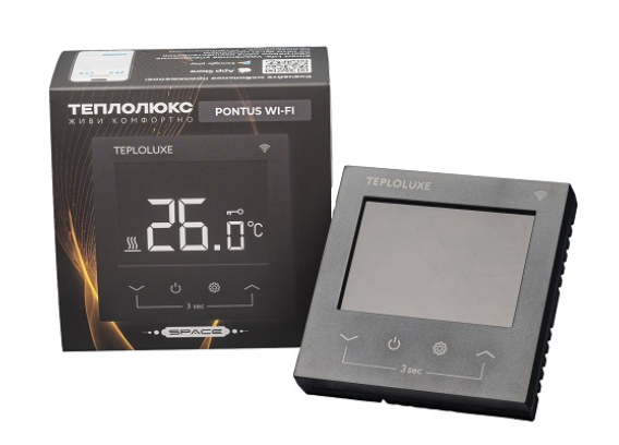 Терморегулятор электронный Теплолюкс Pontus Space Wi-Fi черный 100037059600