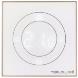 Терморегулятор электронный Теплолюкс Solus Zen Wi-Fi белый, с золотой рамкой 100000379300