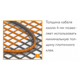 Нагревательный мат для теплого пола Теплолюкс ProfiMat (2,5 метра) (450 Вт) 100035700300